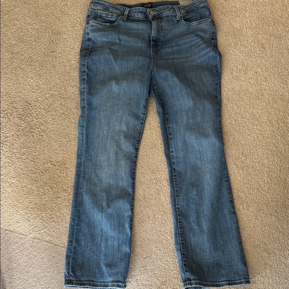 NYDJ Barbara Bootcut Jeans Blue Jeans 14